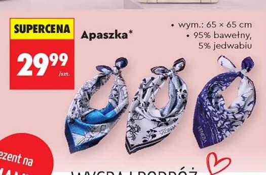 Apaszka Venezia 65x65cm 95% bawełny 5% jedwabiu