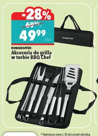 Akcesoria do grilla w torbie BBQ Chef KONIGHOFFER