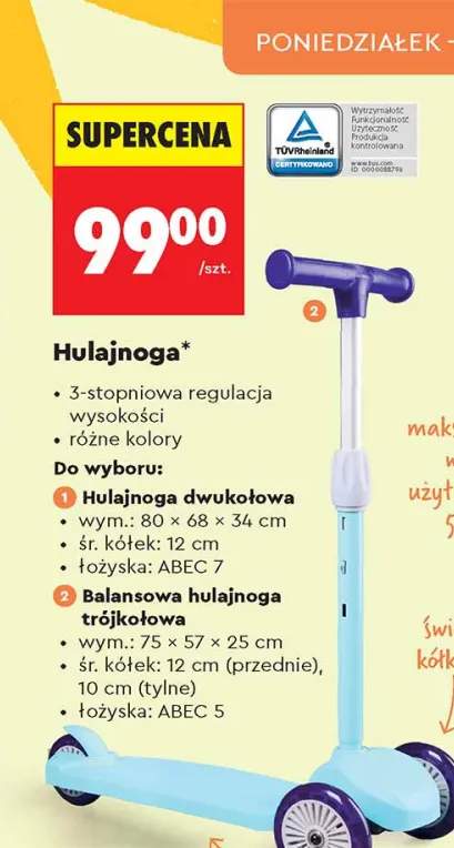 Balansowa hulajnoga trójkołowa Ele Fun