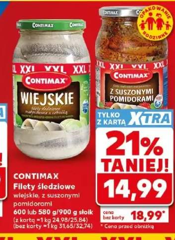 Filety śledziowe z suszonymi pomidorami Contimax