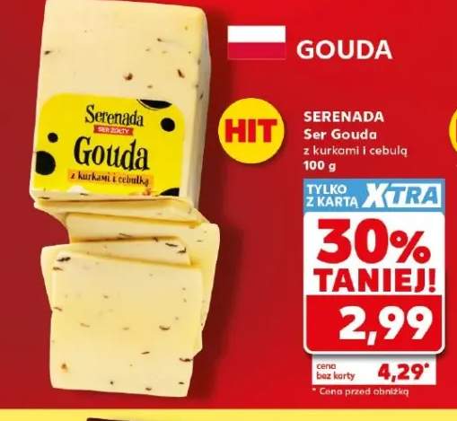 Ser Gouda z kurkami i cebulą Serenada