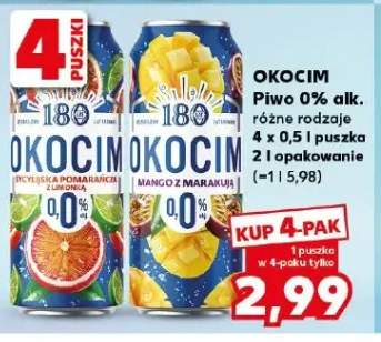 Piwo bezalkoholowe Okocim 0%