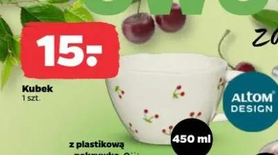 Kubek z plastikową pokrywką Altom Design