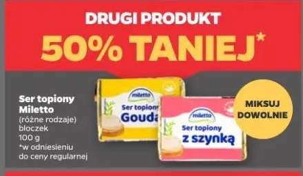 Ser topiony z szynką Miletto bloczek