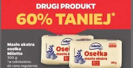 Masło ekstra osełka Miletto