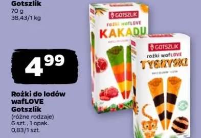 Rożki do lodów wafLOVE Tygryski Gotszlik