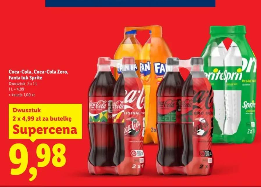 Napój gazowany Coca-Cola 2-pak 1l