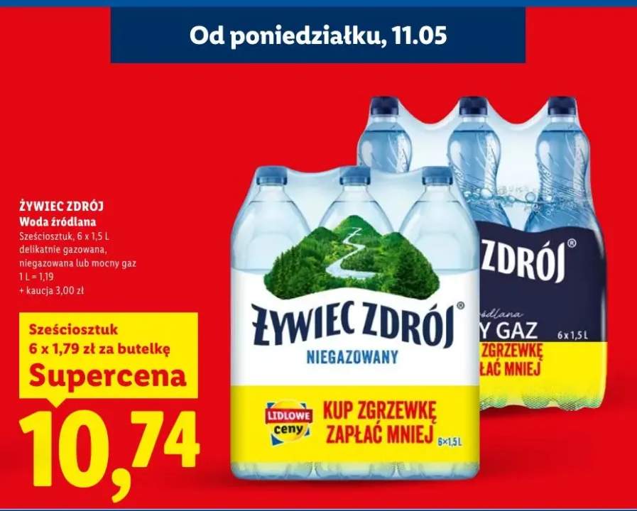 Woda źródlana Żywiec Zdrój
