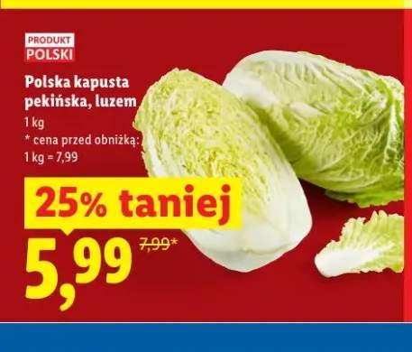 Polska kapusta pekińska luzem