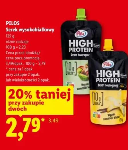 Serek wysokobiałkowy pistacjowy PILOS