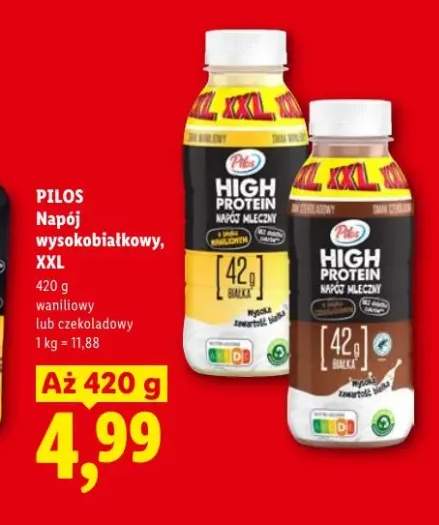 Napój wysokobiałkowy waniliowy XXL PILOS