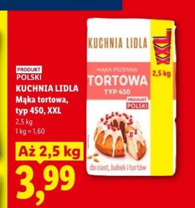 Mąka tortowa typ 450 KUCHNIA LIDLA XXL