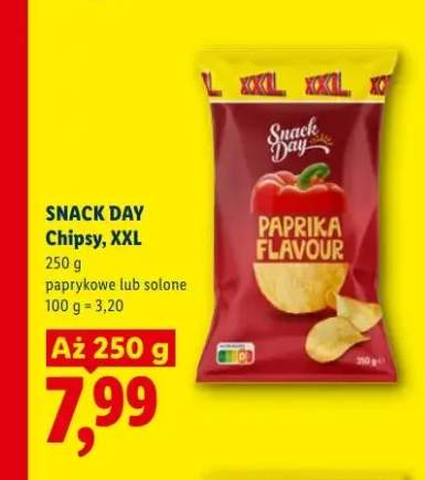 Chipsy paprykowe XXL Snack Day