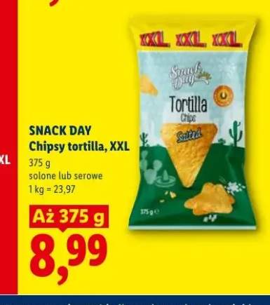 Chipsy tortilla solone XXL Snack Day