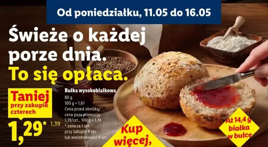 Bułka wysokobiałkowa
