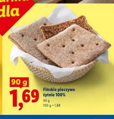 Fińskie pieczywo żytnie 100%