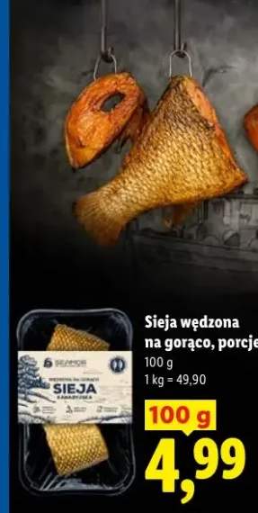 Sieja wędzona na gorąco porcje SEAMOR