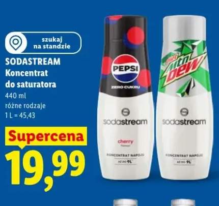 Koncentrat do saturatora Sodastream Pepsi Zero Cukru Cherry