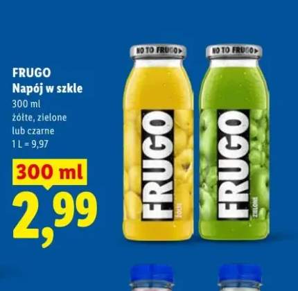 Napój w szkle Frugo zielone