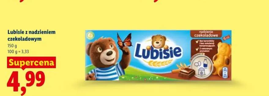 Ciastka Lubisie z nadzieniem czekoladowym 5-pak