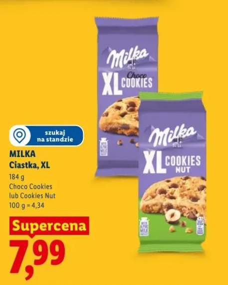 Ciastka XL Milka