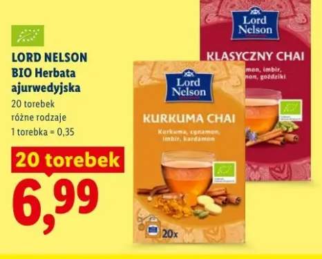 BIO Herbata ajurwedyjska Lord Nelson Klasyczny Chai