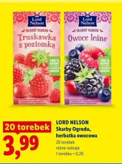 Herbatka owocowa Lord Nelson Skarby Ogrodu
