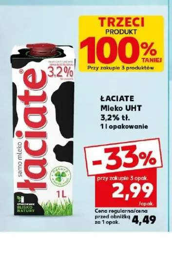 Mleko UHT 3,2% tł. Łaciate