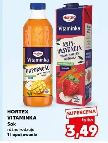 Sok Hortex Vitaminka Odporność Jabłko Marchew Mango