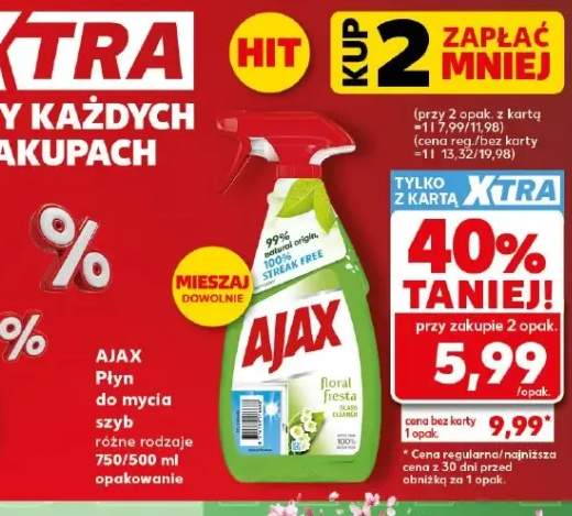 Płyn do mycia szyb Ajax Floral Fiesta