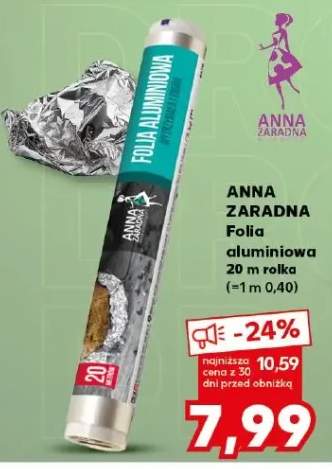 Folia aluminiowa Anna Zaradna 20m