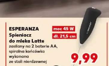 Spieniacz do mleka Latte ESPERANZA 45W 21,5cm