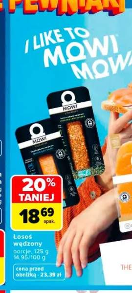 Łosoś wędzony Mowi porcje