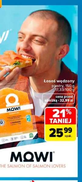 Łosoś wędzony Mowi plastry