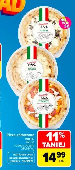 Pizza chłodzona Virtu Bianca