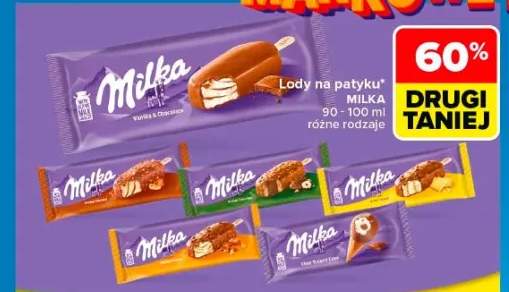 Lody na patyku Milka