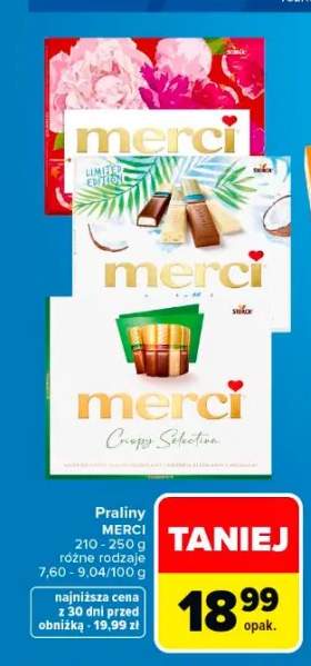 Praliny Merci Crispy Selection