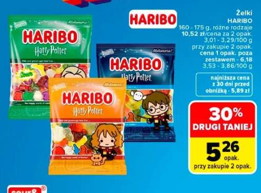 Żelki Haribo Harry Potter Sour