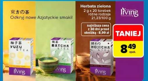 Herbata zielona LIVING Yuzu & Tea