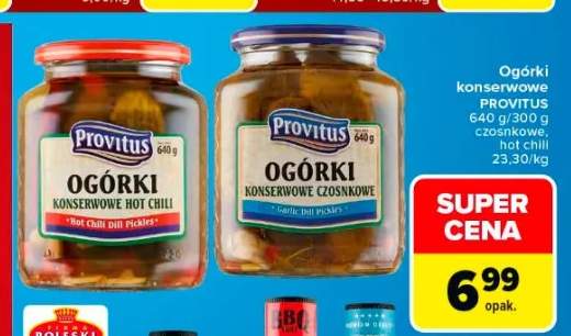 Ogórki konserwowe Provitus