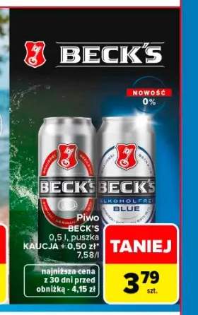 Piwo bezalkoholowe Beck's Blue