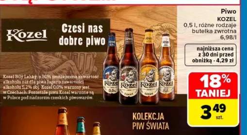 Piwo Kozel 0,5l