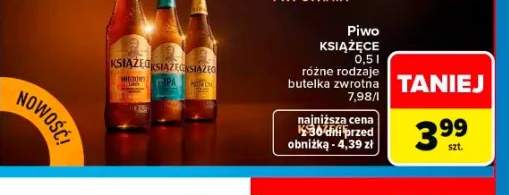 Piwo Książęce Miodowe 0,5l