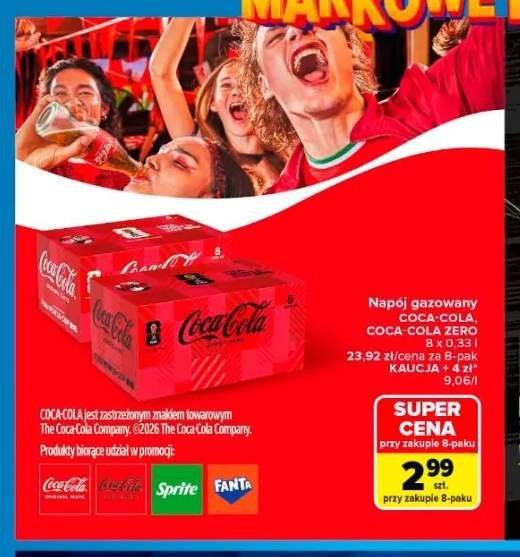 Napój gazowany Coca-Cola 8-pak 0,33l