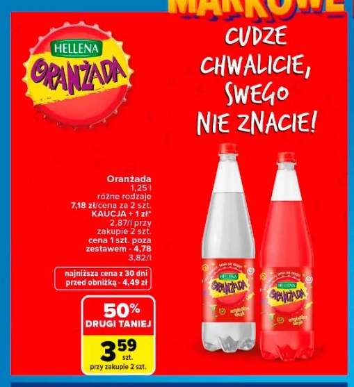 Oranżada Hellena biała