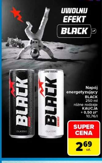 Napój energetyzujący BLACK 250ml
