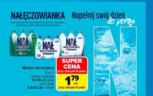Woda mineralna NAŁĘCZOWIANKA 6-pak 1l