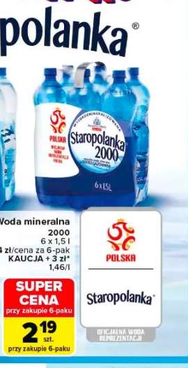 Woda mineralna Staropolanka 2000 6-pak 1,5l