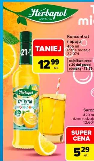 Syrop Herbapol cytryna lemoniadowa 420ml
