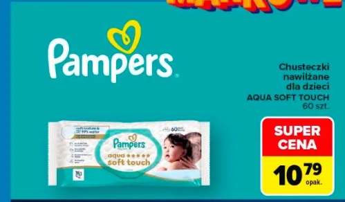 Chusteczki nawilżane dla dzieci Pampers Aqua Soft Touch 60-pak